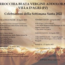 Celebrazioni della Settimana Santa – 2022